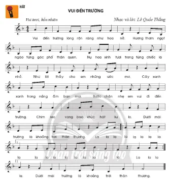 Bài hát Vui đến trường trang 7 Âm nhạc lớp 7 Chân trời sáng tạo Hat Bai Hat Vui Den Truong