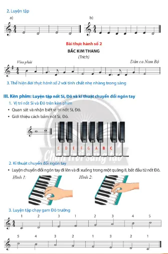 Bài thực hành số 2 trang 14, 15, 16 Âm nhạc lớp 7 Chân trời sáng tạo Nhac Cu The Hien Bai Thuc Hanh So 2 A