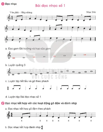 Bài đọc nhạc số 1 trang 9 Âm nhạc lớp 7 Kết nối tri thức Doc Nhac Bai Doc Nhac So 1
