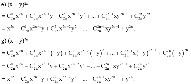 Khai triển các biểu thức sau (2x + y)^6; (x - 3y)^6 (ảnh 1) Bai 1 Trang 37 Chuyen De Toan 10 Cd 136353
