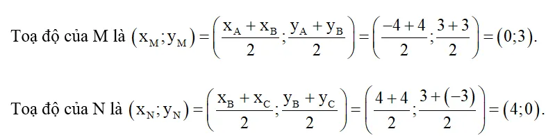 Cho hình chữ nhật ABCD với bốn đỉnh A(–4; 3), B(4; 3), C(4; –3), D(–4; –3) (ảnh 1) Bai 1 Trang 66 Chuyen De Toan 10 Cd 136739
