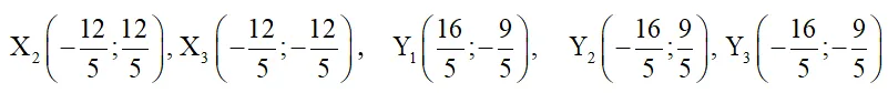 Cho hình chữ nhật ABCD với bốn đỉnh A(–4; 3), B(4; 3), C(4; –3), D(–4; –3) (ảnh 2) Bai 1 Trang 66 Chuyen De Toan 10 Cd 136740
