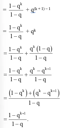 Cho q là số thực khác 1 Chứng minh: 1 + q + q^2 + .. + q^(n-1) = (1-q^n)/(1-q) (ảnh 1) Bai 4 Trang 29 Chuyen De Toan 10 Cd 135920