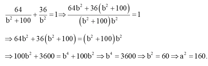 Trong mặt phẳng tọa độ Oxy, cho hypebol (H): x^2/64 - y^2/36 = 1 (ảnh 1) Bai 4 Trang 56 Chuyen De Toan 10 Cd 136427