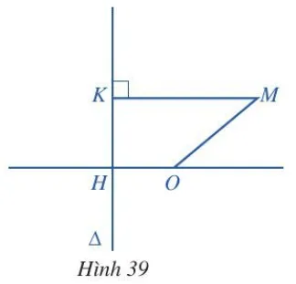 Cho đường thẳng denta và điểm O sao cho khoảng cách từ O đến denta là OH = 1 (ảnh 1) Bai 7 Trang 67 Chuyen De Toan 10 Cd 136752