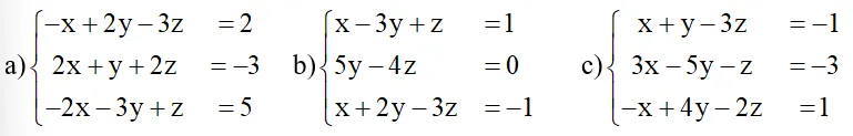 Sử dụng máy tính cầm tay để tìm nghiệm của các hệ phương trình sau  (ảnh 1) Bai 9 Trang 12 Chuyen De Toan 10 Cd 135587