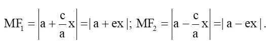 Với mỗi điểm M thuộc hypebol (H), từ hai đẳng thức MF1^2 - MF2^2 = 4cx (ảnh 1) Hoat Dong 6 Trang 52 Chuyen De Toan 10 Cd 136407