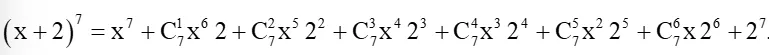 Khai triển biểu thức (x + 2)^7 (ảnh 1) Luyen Tap 1 Trang 32 Chuyen De Toan 10 Cd 136220