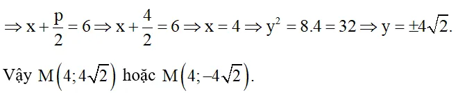Lập phương trình chính tắc của parabol (P), biết phương trình đường chuẩn là x = –2 (ảnh 1) Luyen Tap 1 Trang 58 Chuyen De Toan 10 Cd 136446