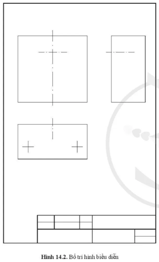 Hình 14.2 bố trí các hình biểu diễn chi tiết bằng các đường nào Cau Hoi 2 Trang 66 Cong Nghe 10 Tkcn 144809