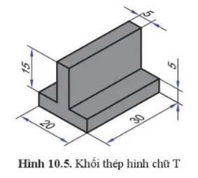 Hãy vẽ mặt cắt của vật thể hình 10.5 theo tỉ lệ 2:1 Luyen Tap Trang 51 Cong Nghe 10 Tkcn