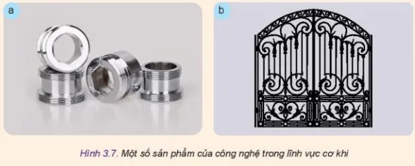 Quan sát Hình 3.7 và cho biết có thể sử dụng những công nghệ nào trong lĩnh vực cơ khí để chế tạo Luyen Tap Trang 18 Cong Nghe 10 Tkcn 1