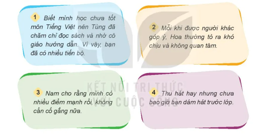 Đạo đức lớp 3 trang 45, 46, 47 Luyện tập | Kết nối tri thức Bai 7 Kham Pha Ban Than 126222