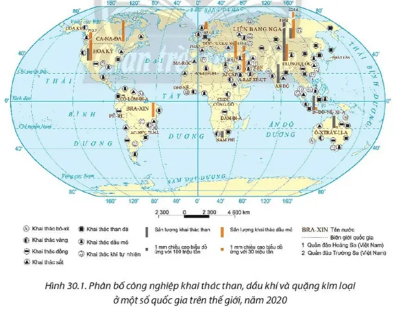 Trình bày vai trò và đặc điểm cơ bản của công nghiệp khai thác than, dầu khí Cau Hoi Trang 111 Dia Li 10