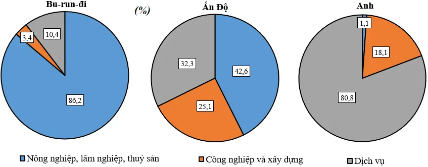 Dựa vào bảng 20.2, em hãy vẽ biểu đồ thể hiện cơ cấu lao động phân theo khu vực Luyen Tap 1 Trang 83 Dia Li 10