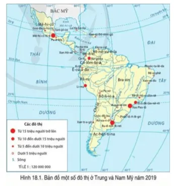 Đọc thông tin và quan sát hình 18.1, trình bày vấn đề đô thị hóa ở Trung và Nam Mỹ Cau Hoi Trang 140 Dia Li Lop 7 Canh Dieu 1 141217