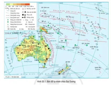 Đọc thông tin và quan sát hình 20.1, hãy xác các khu vực địa hình và sự phân bố khoáng sản Cau Hoi Trang 144 Dia Li Lop 7 Canh Dieu 141222