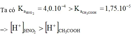 Giải bài tập Hóa 11 nâng cao | Để học tốt Hóa 11 nâng cao Bai 6 Trang 20 Sgk Hoa 11 Nang Cao