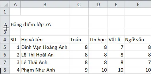 Giải bài tập Tin học 7 | Để học tốt Tin học 7 Bai 1 Trang 54 Sgk Tin Hoc 7 11