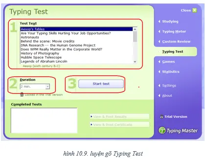 Lý thuyết: Luyện gõ phím nhanh bằng TYPING MASTER - Lý thuyết Tin học 7 đầy đủ nhất Ly Thuyet Luyen Phim Go Nhanh Bang Typing Master 8