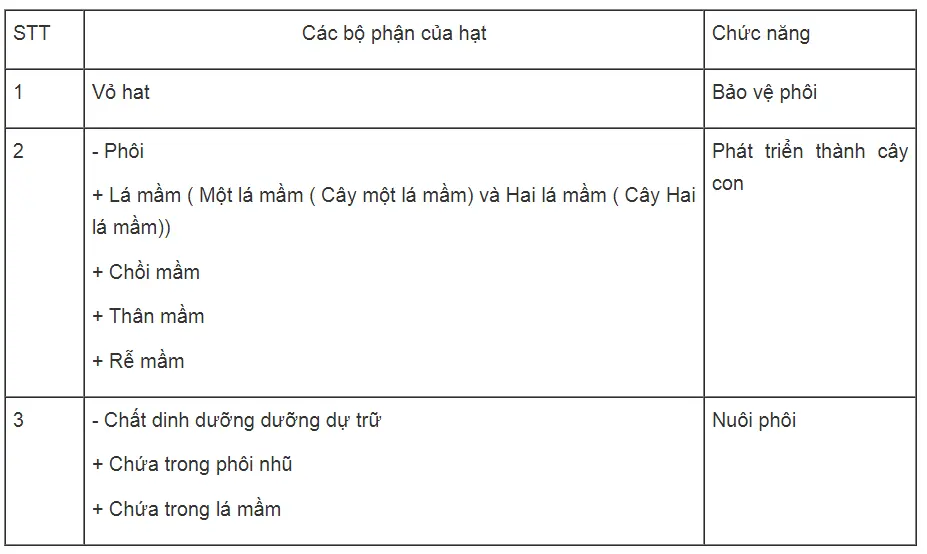 Bài tập có lời giải trang 58, 59, 60, 61 SBT Sinh học 6 | Giải sách bài tập Sinh học 6 hay nhất tại SachGiaiBaiTap Chuong 7 Qua Va Hat 1