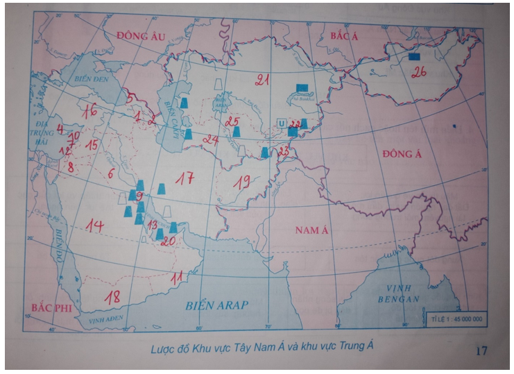 Giải tập bản đồ và bản đồ thực hành Địa Lí 11 Bai 1 Trang 17 Tap Ban Do Dia Li 11 1