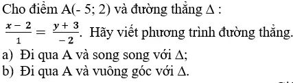 Giải Toán 10 nâng cao | Giải bài tập Toán lớp 10 nâng cao Bai 10 Trang 84 Sgk Hinh Hoc 10 Nang Cao