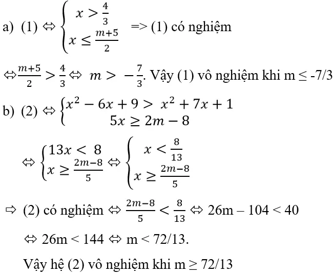 Giải Toán 10 nâng cao | Giải bài tập Toán lớp 10 nâng cao Bai 31 Trang 121 Sgk Dai So 10 Nang Cao