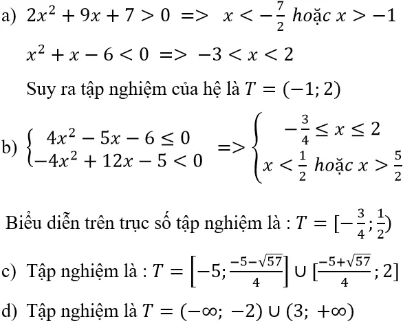 Giải Toán 10 nâng cao | Giải bài tập Toán lớp 10 nâng cao Bai 56 Trang 145 Sgk Dai So 10 Nang Cao 1