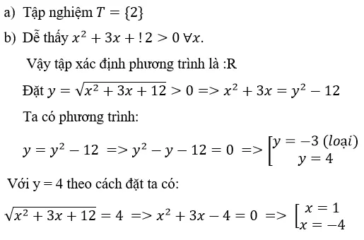 Giải Toán 10 nâng cao | Giải bài tập Toán lớp 10 nâng cao Bai 71 Trang 154 Sgk Dai So 10 Nang Cao 1