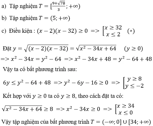 Giải Toán 10 nâng cao | Giải bài tập Toán lớp 10 nâng cao Bai 72 Trang 154 Sgk Dai So 10 Nang Cao 1