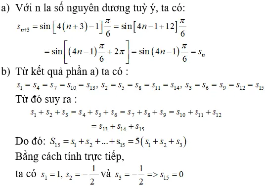 Giải Toán 11 nâng cao | Giải bài tập Toán lớp 11 nâng cao Bai 18 Trang 109 Sgk Dai So Va Giai Tich 11 Nang Cao 1