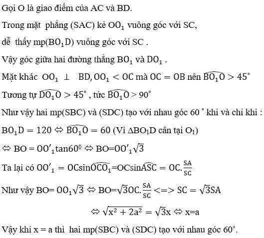 Giải Toán 11 nâng cao | Giải bài tập Toán lớp 11 nâng cao Bai 24 Trang 111 Sgk Hinh Hoc 11 Nang Cao 1