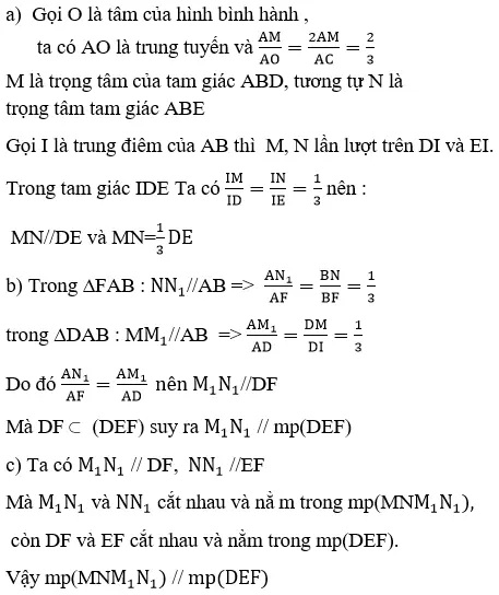 Giải Toán 11 nâng cao | Giải bài tập Toán lớp 11 nâng cao Bai 4 Trang 77 Sgk Hinh Hoc 11 Nang Cao