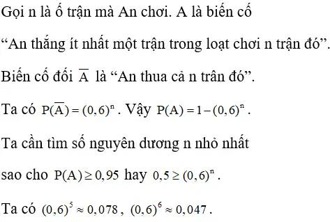 Giải Toán 11 nâng cao | Giải bài tập Toán lớp 11 nâng cao Bai 40 Trang 85 Sgk Dai So Va Giai Tich 11 Nang Cao