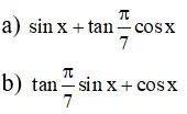 Giải Toán 11 nâng cao | Giải bài tập Toán lớp 11 nâng cao Bai 45 Trang 47 Sgk Dai So Va Giai Tich 11 Nang Cao