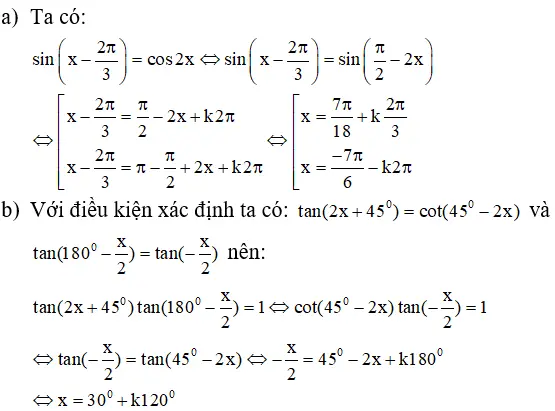 Giải Toán 11 nâng cao | Giải bài tập Toán lớp 11 nâng cao Bai 46 Trang 48 Sgk Dai So Va Giai Tich 11 Nang Cao 1