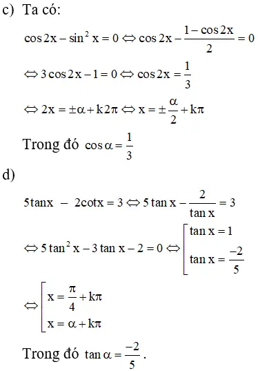 Giải Toán 11 nâng cao | Giải bài tập Toán lớp 11 nâng cao Bai 46 Trang 48 Sgk Dai So Va Giai Tich 11 Nang Cao 2