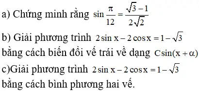 Giải Toán 11 nâng cao | Giải bài tập Toán lớp 11 nâng cao Bai 48 Trang 48 Sgk Dai So Va Giai Tich 11 Nang Cao