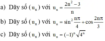 Giải Toán 11 nâng cao | Giải bài tập Toán lớp 11 nâng cao Bai 9 Trang 105 Sgk Dai So Va Giai Tich 11 Nang Cao