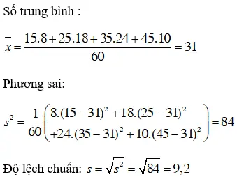 Giải bài 1 trang 128 SGK Đại Số 10 | Giải toán lớp 10 Bai 1 Trang 128 Sgk Dai So 10 4