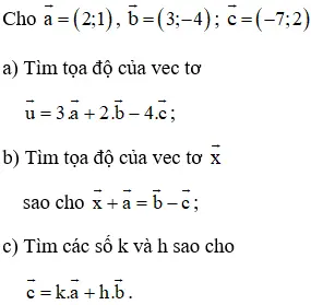 Giải bài 11 trang 28 sgk Hình học 10 | Để học tốt Toán 10 Bai 11 Trang 28 Sgk Hinh Hoc 10 5