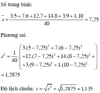 Giải bài 2 trang 128 SGK Đại Số 10 | Giải toán lớp 10 Bai 2 Trang 128 Sgk Dai So 10 3