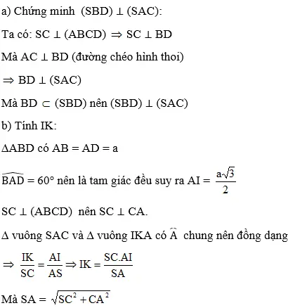 Giải bài 11 trang 114 sgk Hình học 11 | Để học tốt Toán 11 Bai 11 Trang 114 Sgk Hinh Hoc 11 2