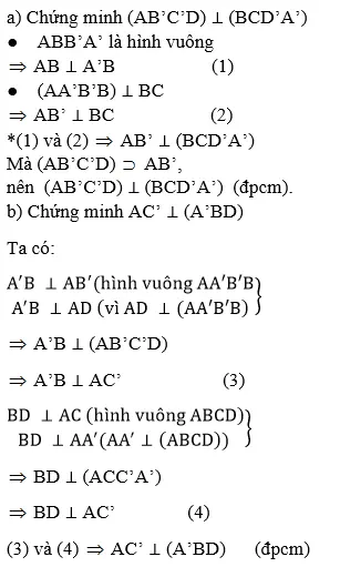 Giải bài 5 trang 114 sgk Hình học 11 | Để học tốt Toán 11 Bai 5 Trang 114 Sgk Hinh Hoc 11 1