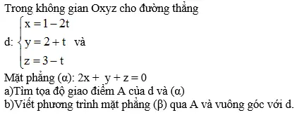 Giải bài 10 trang 101 sgk Hình học 12 | Để học tốt Toán 12 Bai 10 Trang 101 Sgk Hinh Hoc 12