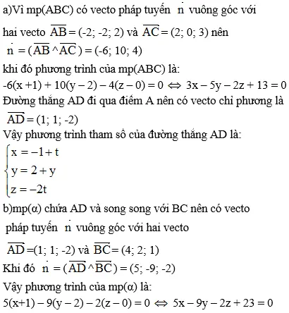 Giải bài 11 trang 101 sgk Hình học 12 | Để học tốt Toán 12 Bai 11 Trang 101 Sgk Hinh Hoc 12