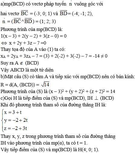 Giải bài 12 trang 101 sgk Hình học 12 | Để học tốt Toán 12 Bai 12 Trang 101 Sgk Hinh Hoc 12