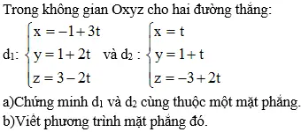 Giải bài 13 trang 101 sgk Hình học 12 | Để học tốt Toán 12 Bai 13 Trang 101 Sgk Hinh Hoc 12