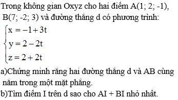 Giải bài 4 trang 99 sgk Hình học 12 | Để học tốt Toán 12 Bai 4 Trang 99 Sgk Hinh Hoc 12